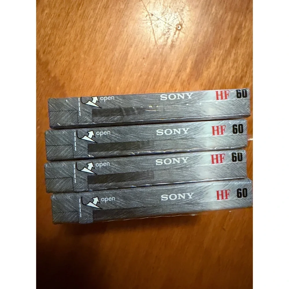 Sony HF 60 High Fidelity Normal Bias Type I Audio Cassette Tapes 4 Pack Sealed